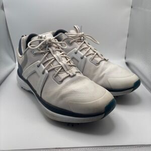 FootJoy White Blue HyperFlex Golf Shoes Men's Size 8.5M EUC 55471